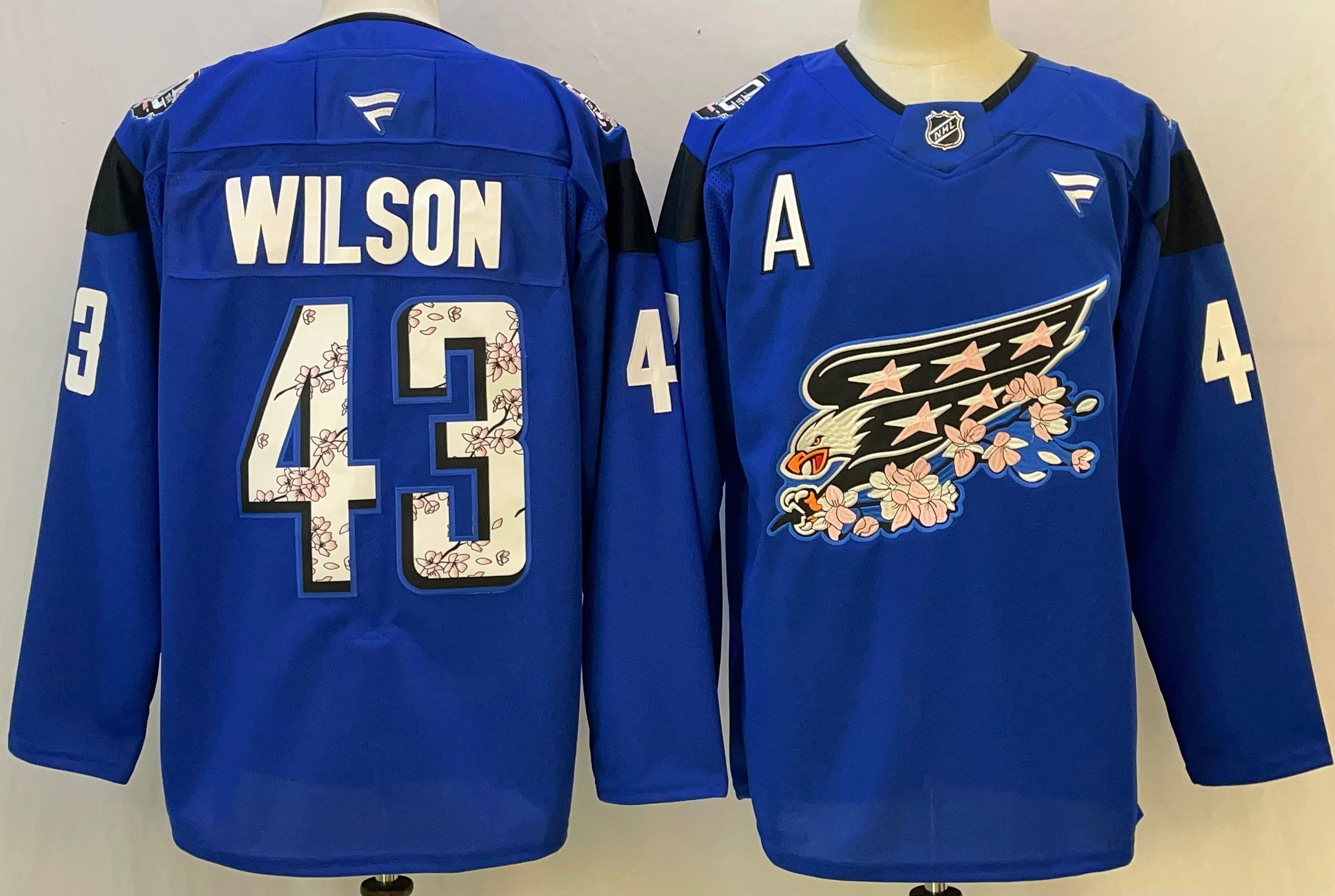Men Washington Capitals #43 Wilson Blue 2026 Adidias NHL Jersey style 001